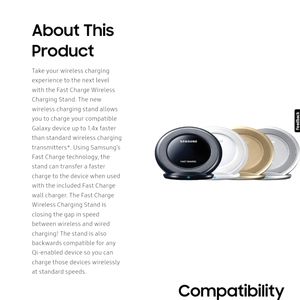 Samsung wireless, fast charging stand. Model Ep - NG930